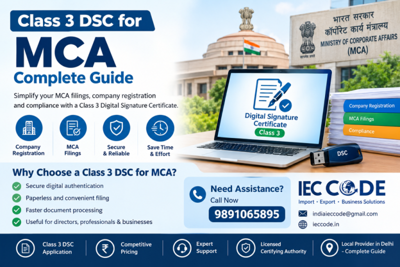 Class 3 DSC for MCA