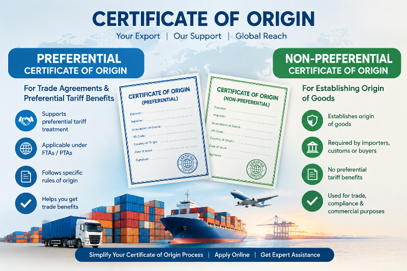 Preferential Certificate of Origin, Non-Preferential Certificate of Origin